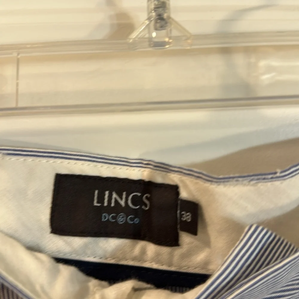 NWT  Lincs DC & Co Men's striped Shorts size 38